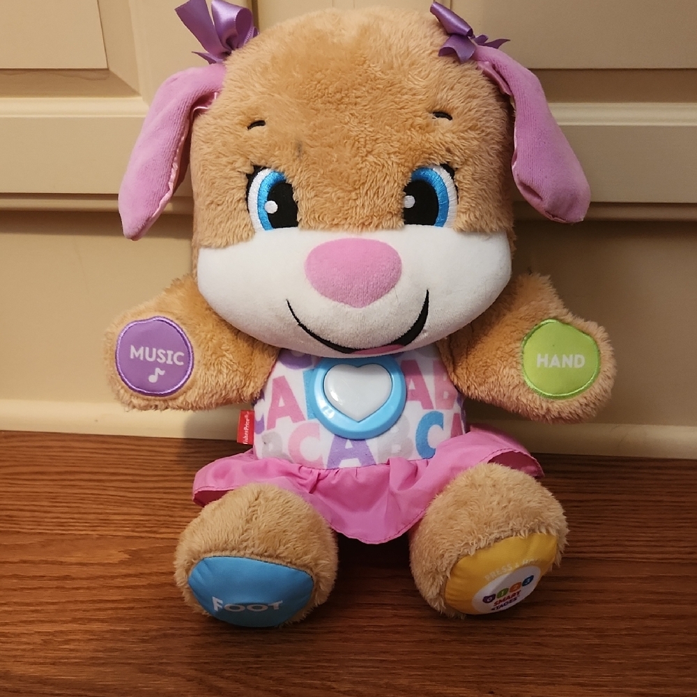 Fisher-Price Pink and Brown Interactive Puppy